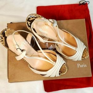 Christian Louboutin Cteam Python Heels